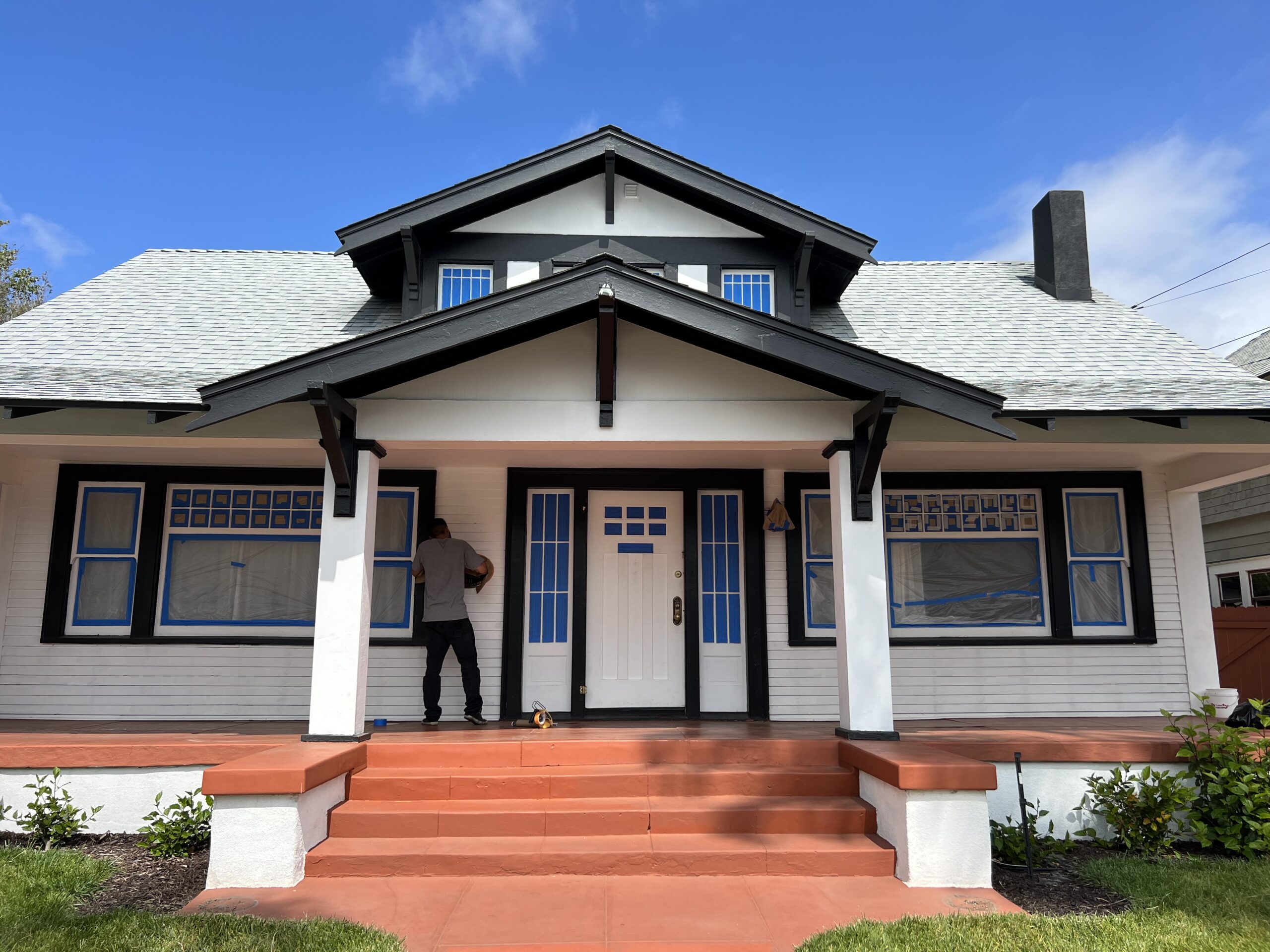 Professional exterior house painting services in San Diego by Monarch Painting